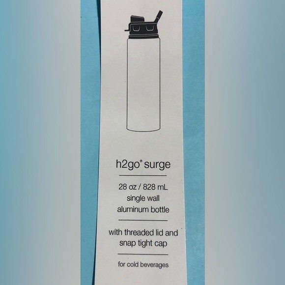 Minnesota Timber Wolves- NBA- H2Go Surge© Metal Water Bottle  10" x 3" 28oz-NEW - Picture 6 of 7